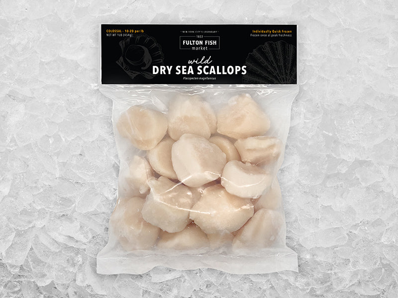 Fulton's Finest Wild Colossal Dry Sea Scallops Stock Up Bundle
