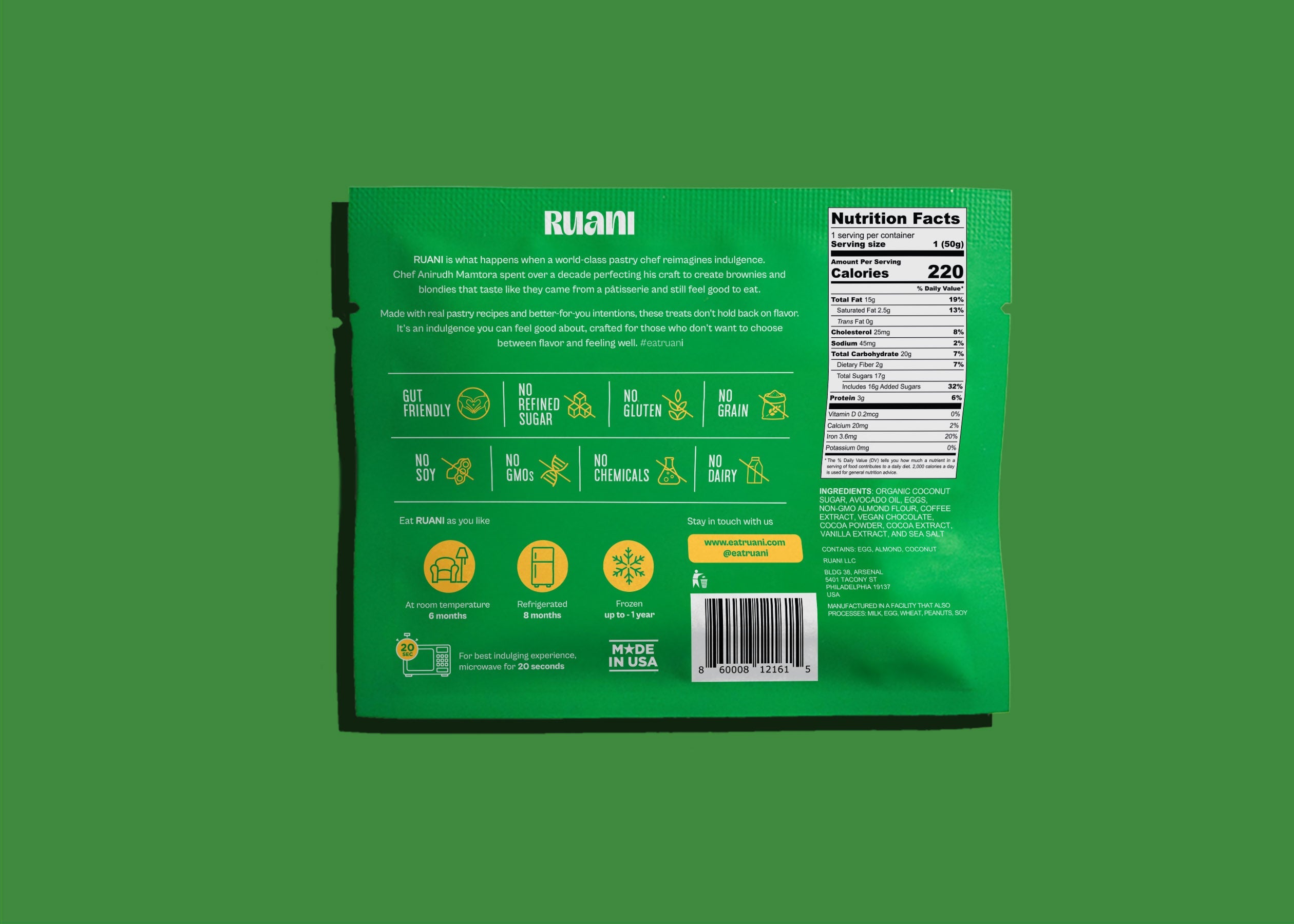 6 pack Decadent Coffee Brownie