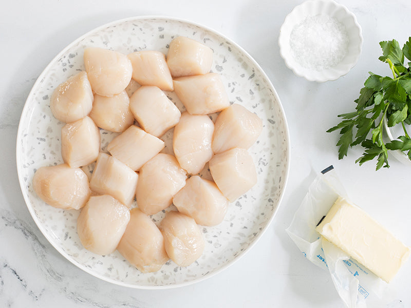 Fulton's Finest Wild Colossal Dry Sea Scallops Stock Up Bundle
