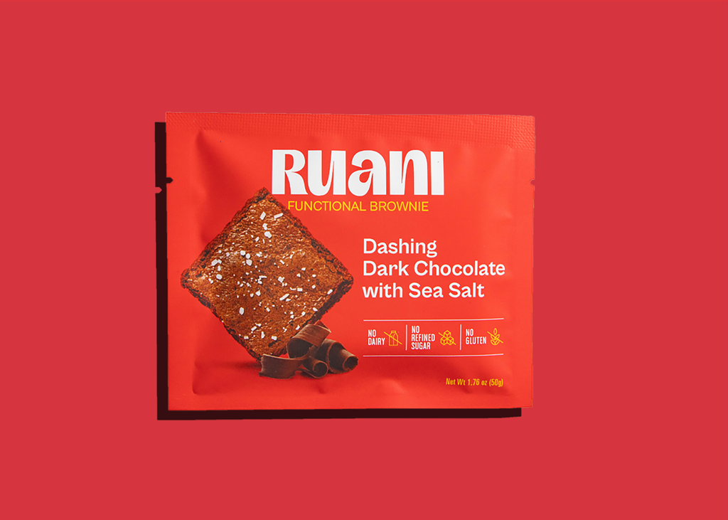 6 pack Dashing Dark Chocolate Brownie with sea salt