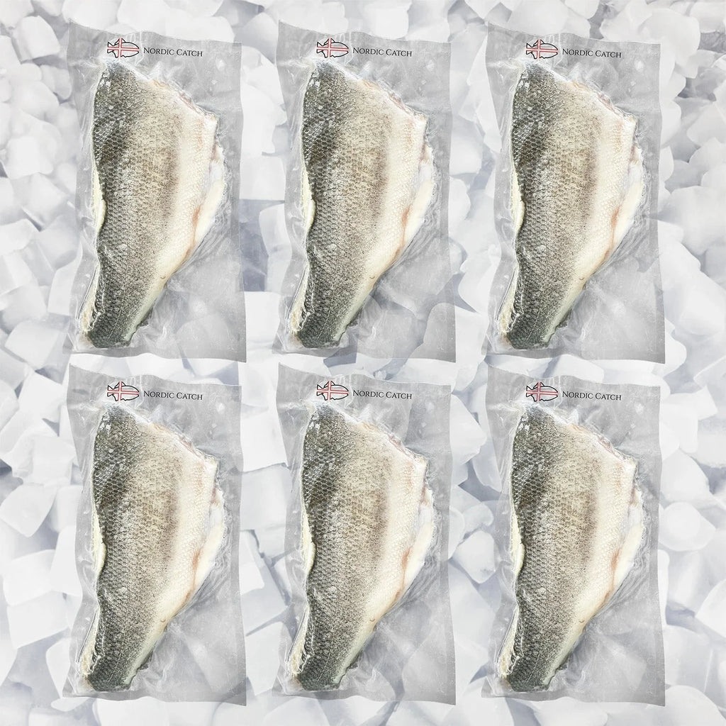 Branzino Fillet 2 x Portions per Pack, Skin On (Bulk Case)