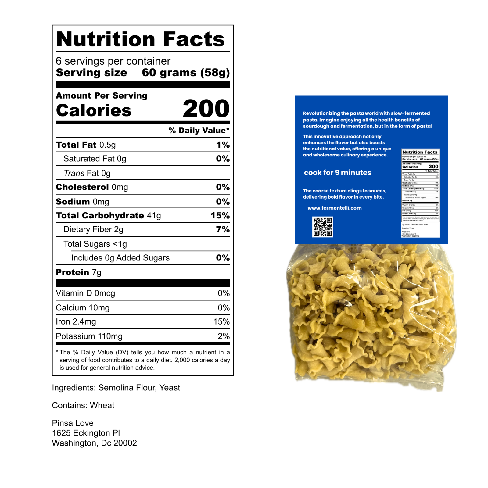 Sourdough Pasta -Campanelle from Fermentelli