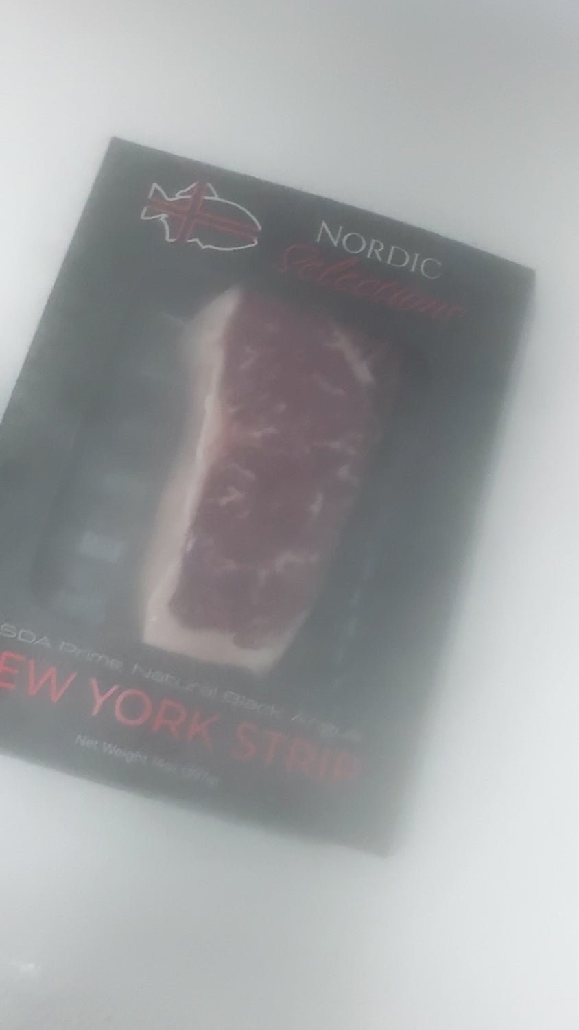 Natural Black Angus Prime NY Strip Steak, Grass Fed (Bulk Case)