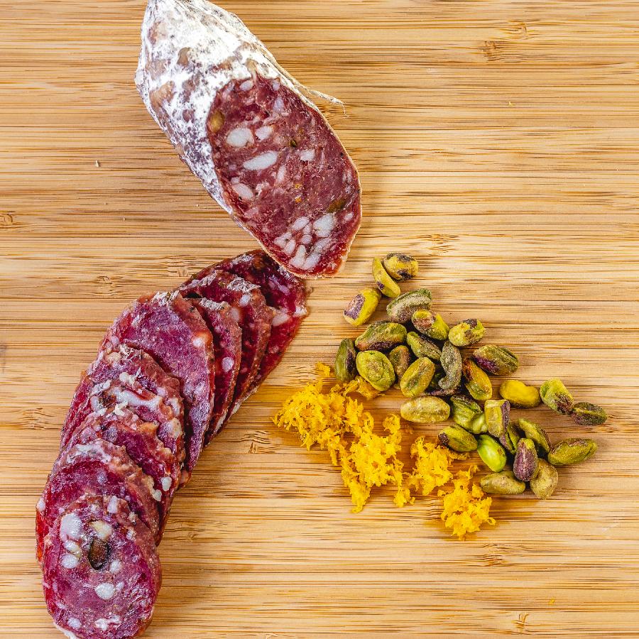 Orange Pistachio Salami